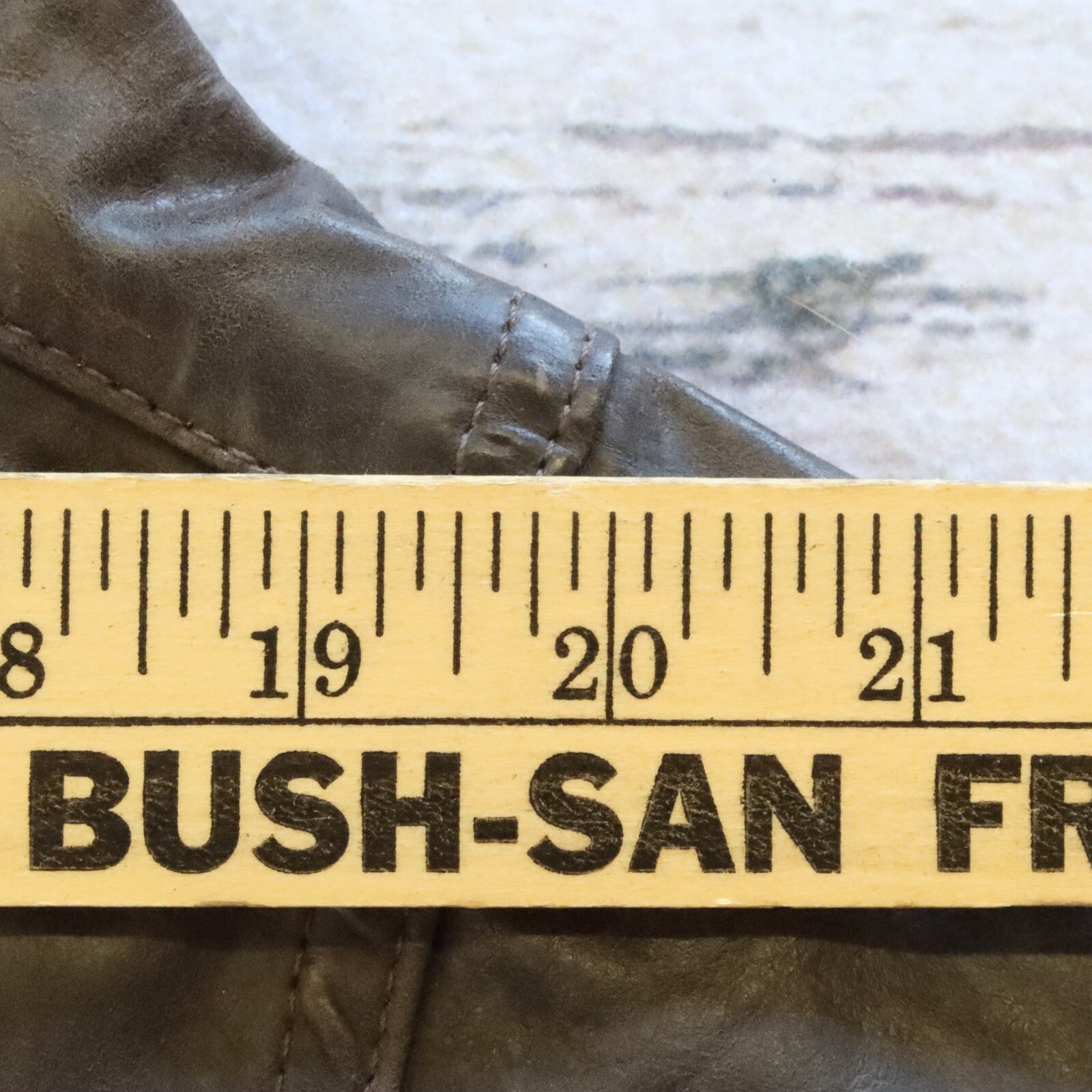 Vintage 90s Levis Sawtooth Pearl Snap Western Leather Shirt