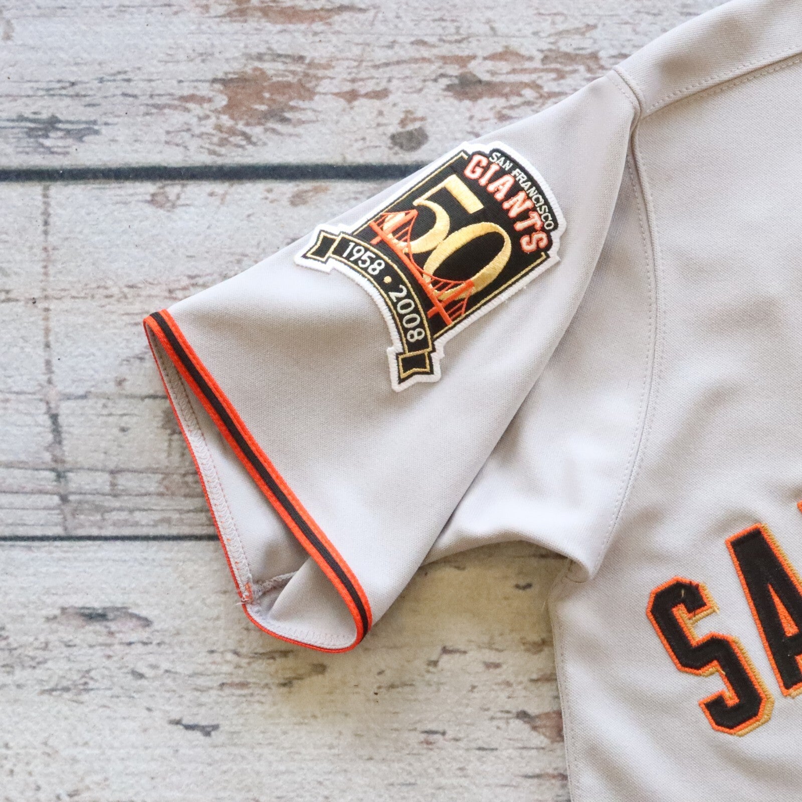 Vintage San Francisco Giants 50th Anniversary Baseball Jersey Sewn Authentic