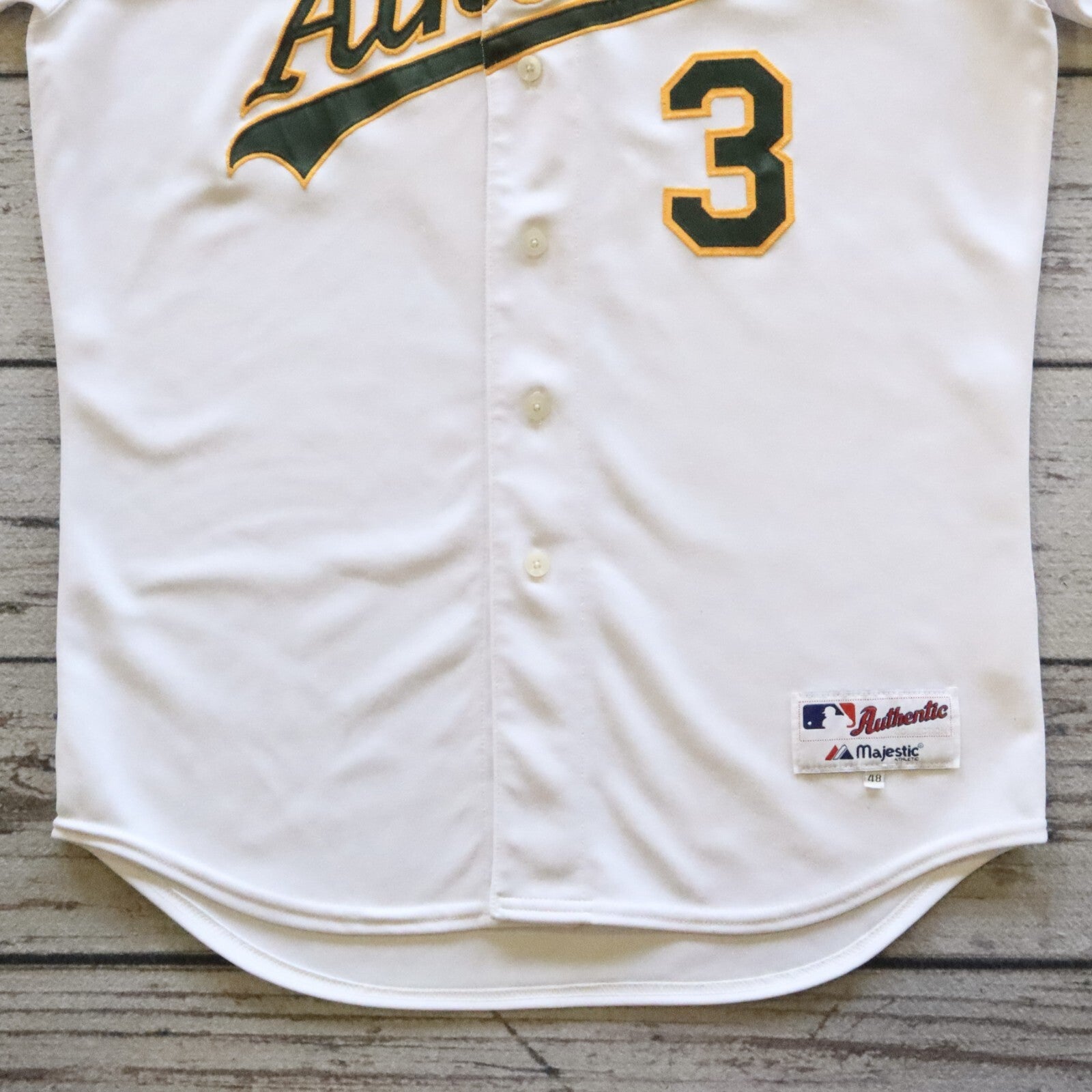 Vintage Oakland Athletics A's Baseball Jersey Majestic Sewn Authentic