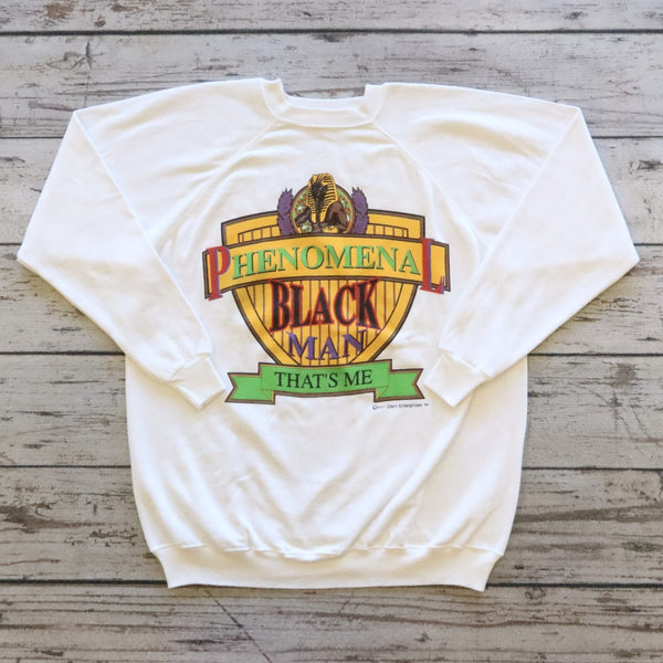 Vintage 90s Phenomenal Black Man Crewneck Sweatshirt Size XXL Made in USA