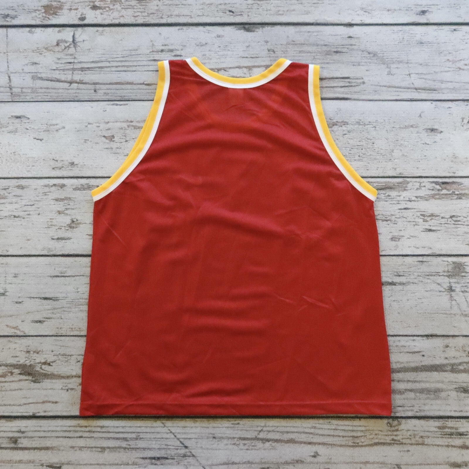 Vintage Nike Swoosh Logo Basketball Jersey Size L Houston