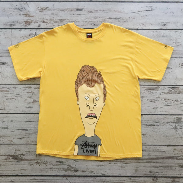 Vintage Stussy Beavis and Butt-Head Tshirt Size XL