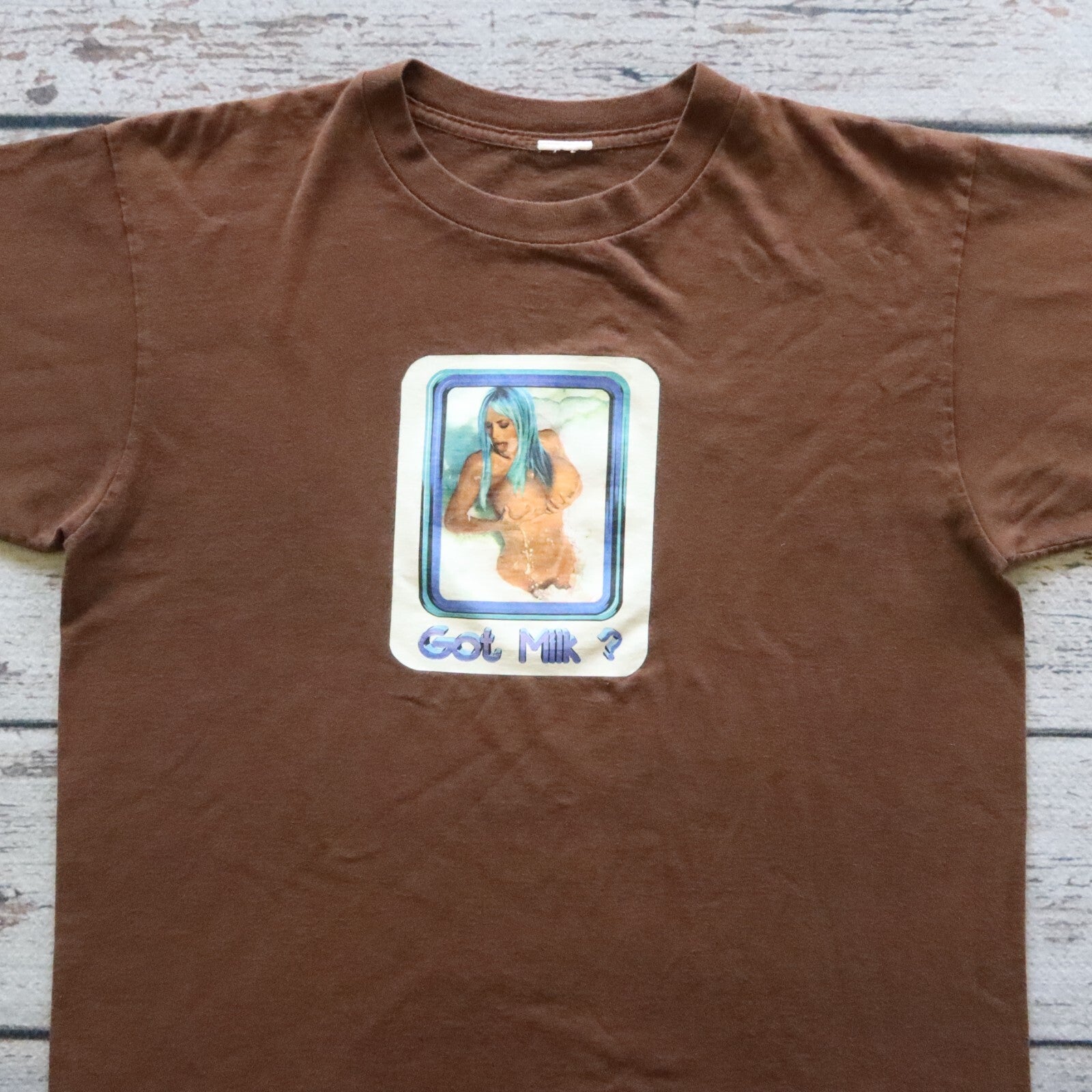 Vintage 90s Got Milk Photo Tshirt Single Stitch Rave