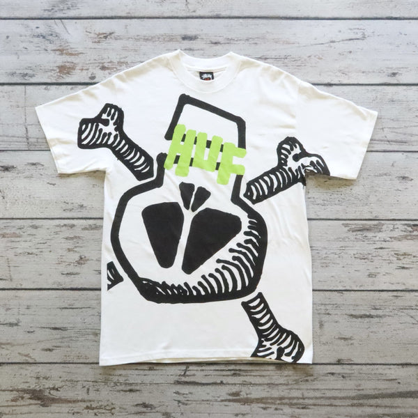 Vintage HUF x Stussy Or Die AOP Tshirt Size M Streetwear