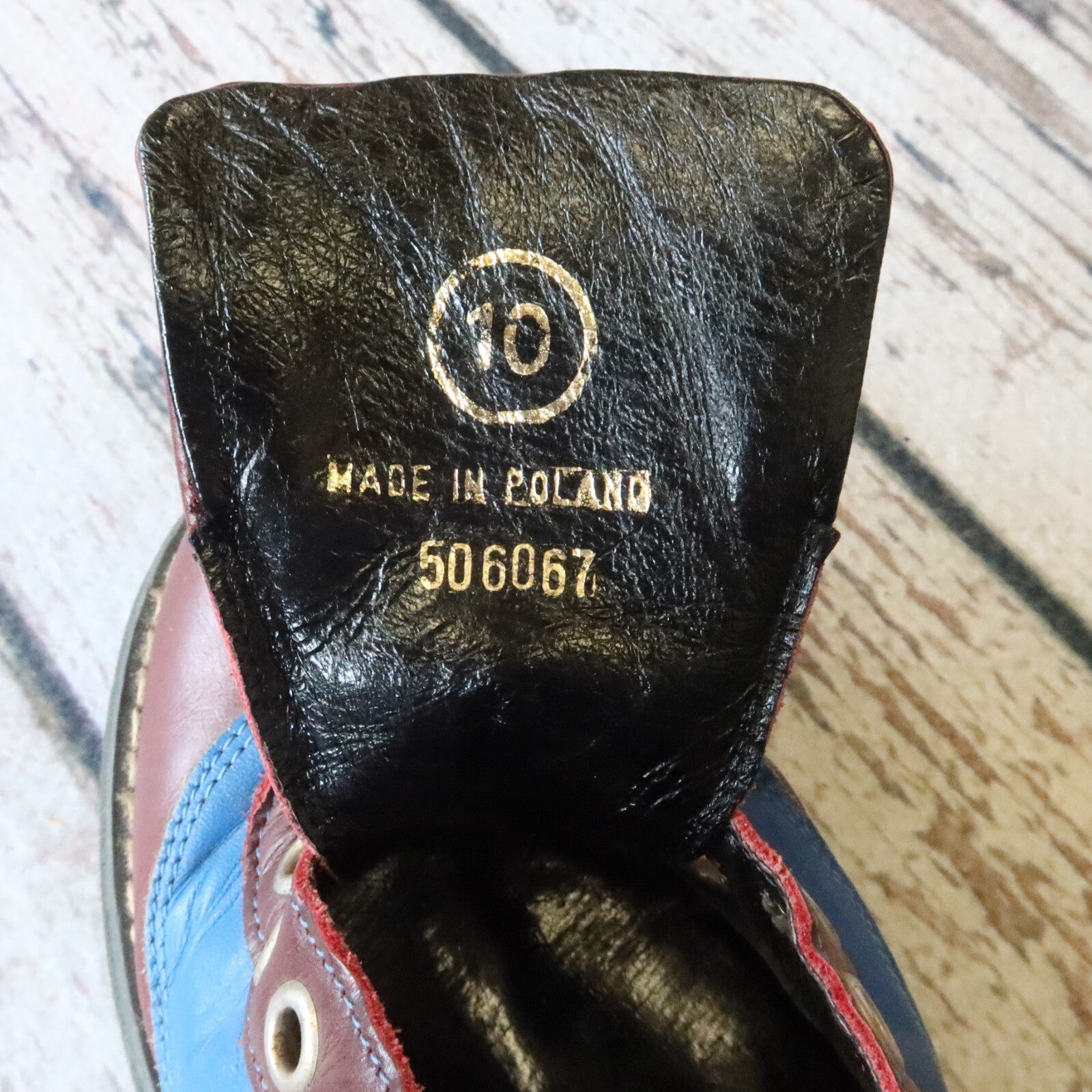 Vintage John Fluevog Flame Leather Derby Shoes Size 10