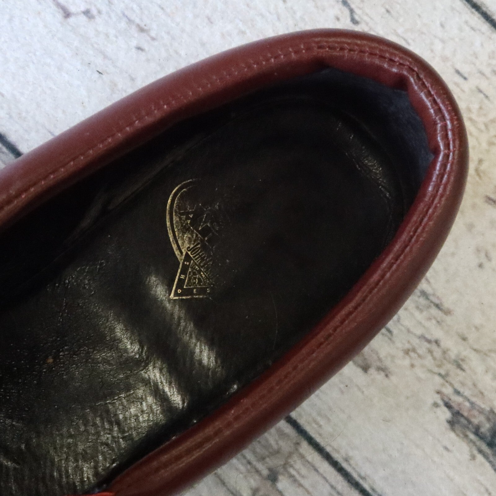 Vintage John Fluevog Flame Leather Derby Shoes Size 10