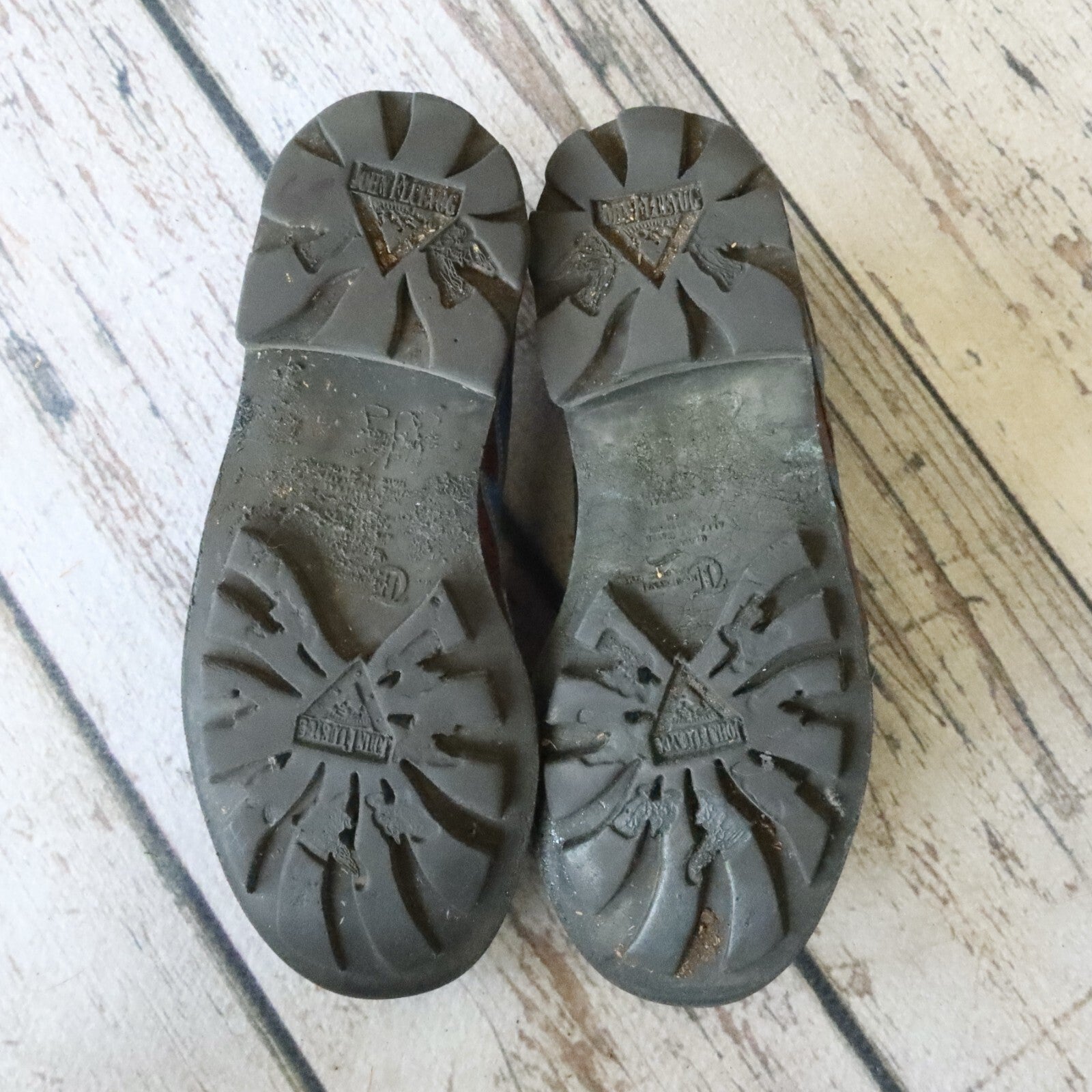 Vintage John Fluevog Flame Leather Derby Shoes Size 10