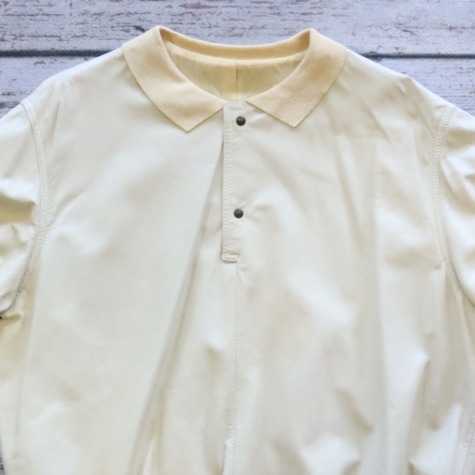 Vintage Bally Of Switzerland Leather Shirt Made in Italy Size M