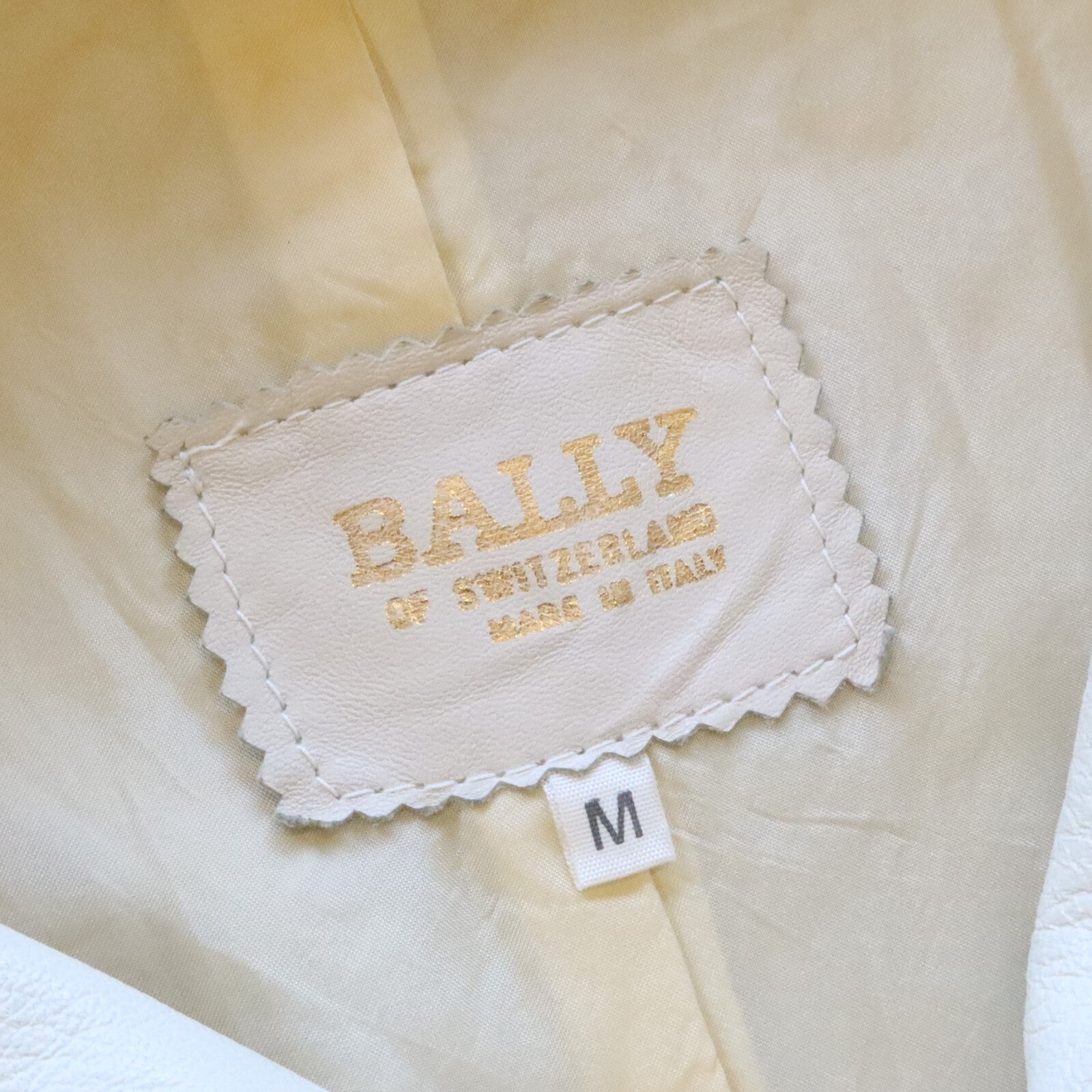 Vintage Bally Of Switzerland Leather Shirt Made in Italy Size M