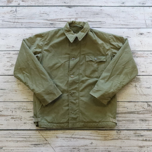 Vintage USN US Navy A2 Deck Jacket Size M Military Issue Deck Jacket