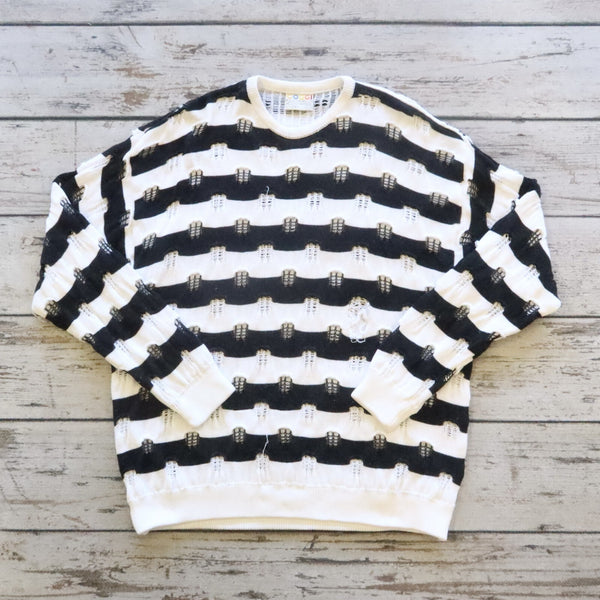 Vintage Coogi Pullover Stripe Knit Sweater Size XL